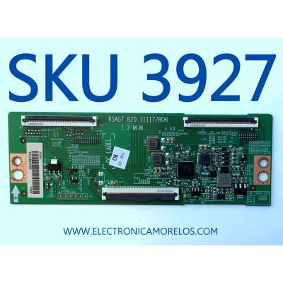 T-CON PARA TV HISENSE / NUMERO DE PARTE 301294 / RSAG7.820.11117/ROH / 304906 / H41802PNJ54B3 / PANEL HD650Y1U72-T0L2\GM\CKD3A\ROH / DISPLAY HV650QUB-F70 / MODELO 65R6E4 65A53FUR(0011)